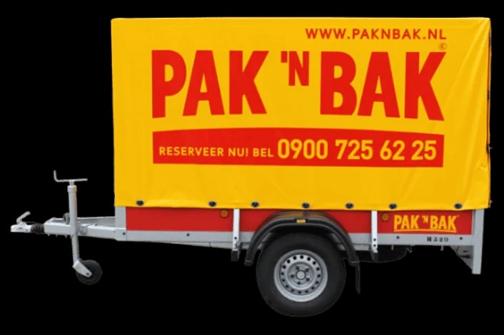 Aanhanger met huif eroverheen